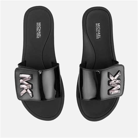 slippers for women michael kors|Michael Kors black slippers women.